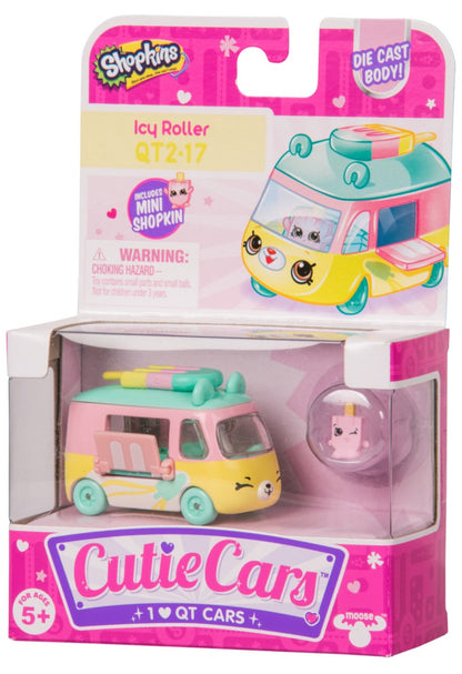 CUTIE CARS SHOPKINS S2 W1 SINGLE PACK QT2-17 ICY ROLLER