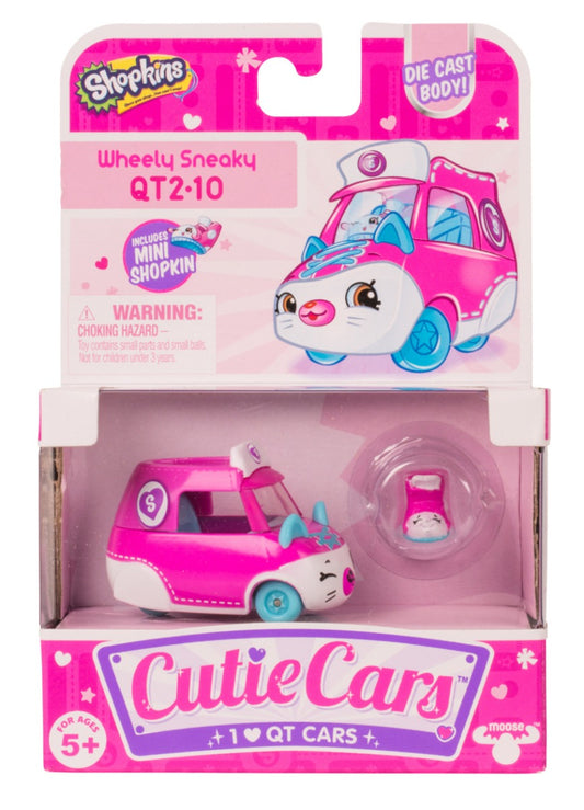 CUTIE CARS SHOPKINS S2 W1 SINGLE PACK QT2-10 WHEELY SNEAKY