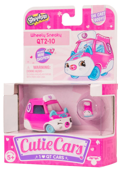 CUTIE CARS SHOPKINS S2 W1 SINGLE PACK QT2-10 WHEELY SNEAKY
