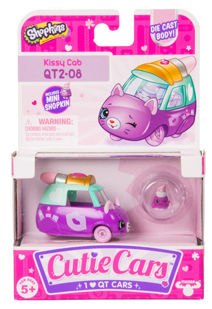 CUTIE CARS SHOPKINS S2 W1 SINGLE PACK QT2-08 KISSY CAB