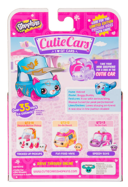 CUTIE CARS SHOPKINS S2 W1 SINGLE PACK QT2-09 HATROD