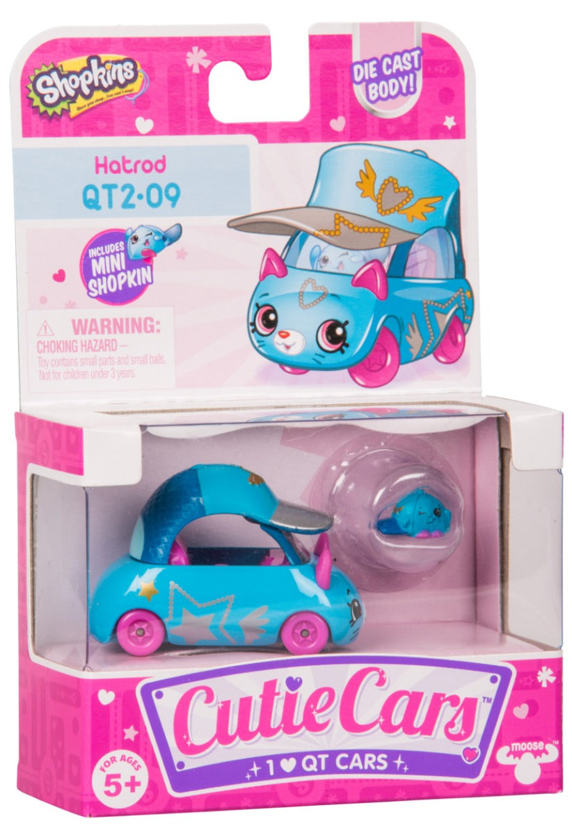 CUTIE CARS SHOPKINS S2 W1 SINGLE PACK QT2-09 HATROD