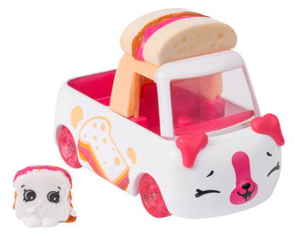 CUTIE CARS SHOPKINS S2 W1 SINGLE PACK QT2-18 PEANUT BUTTER PICKUP