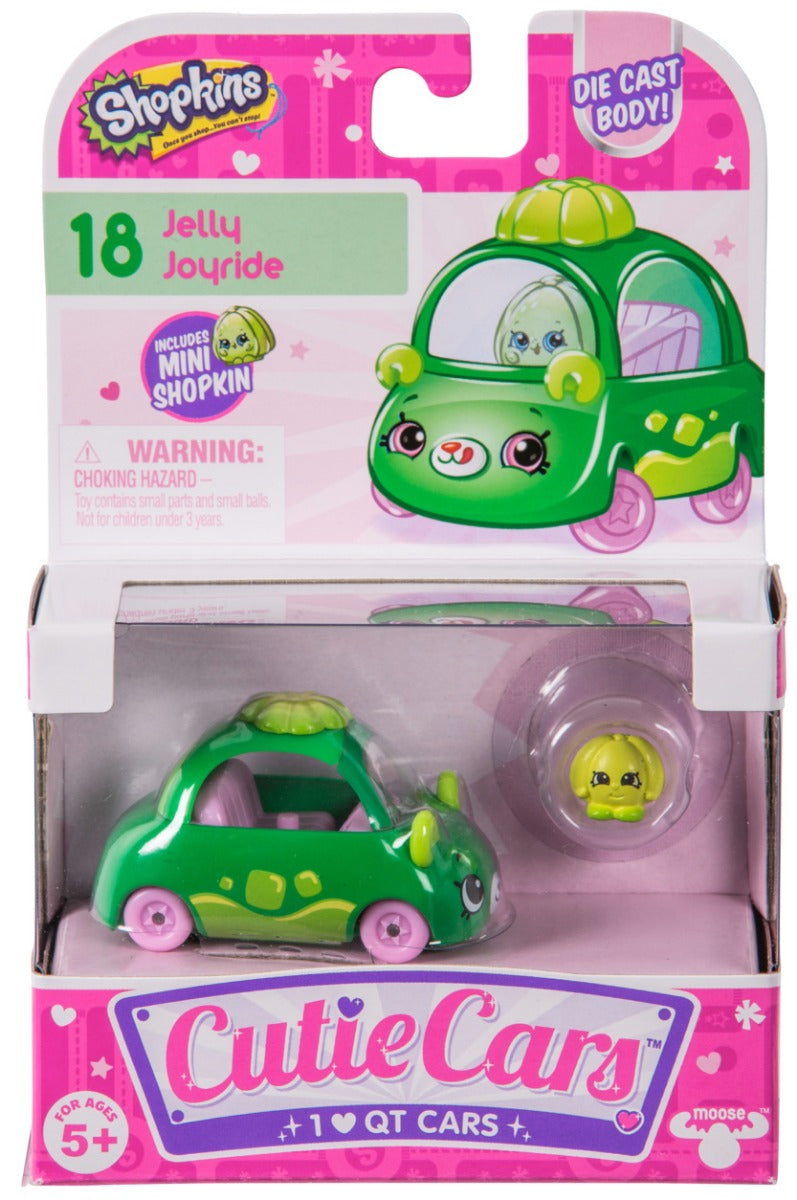 CUTIE CARS SHOPKINS S1 W2 SINGLE PACK #18 JELLY JOYRIDE
