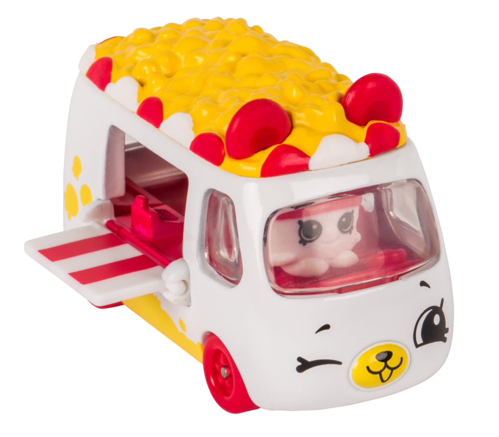 CUTIE CARS SHOPKINS S1 W2 SINGLE PACK #04 POPCORN MOVIEGOER