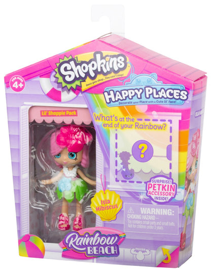 HAPPY PLACES SHOPKINS S5 W1 DOLL SINGLE PACK ISLA HIBISCUS