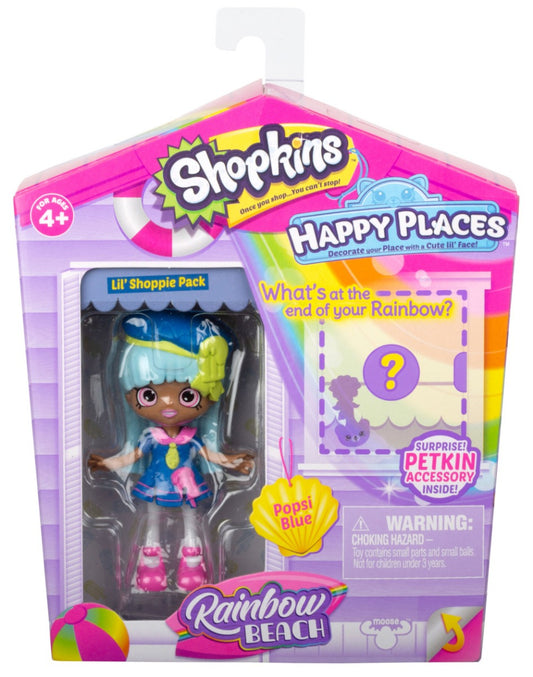 HAPPY PLACES SHOPKINS S5 W1 DOLL SINGLE PACK POPSI BLUE