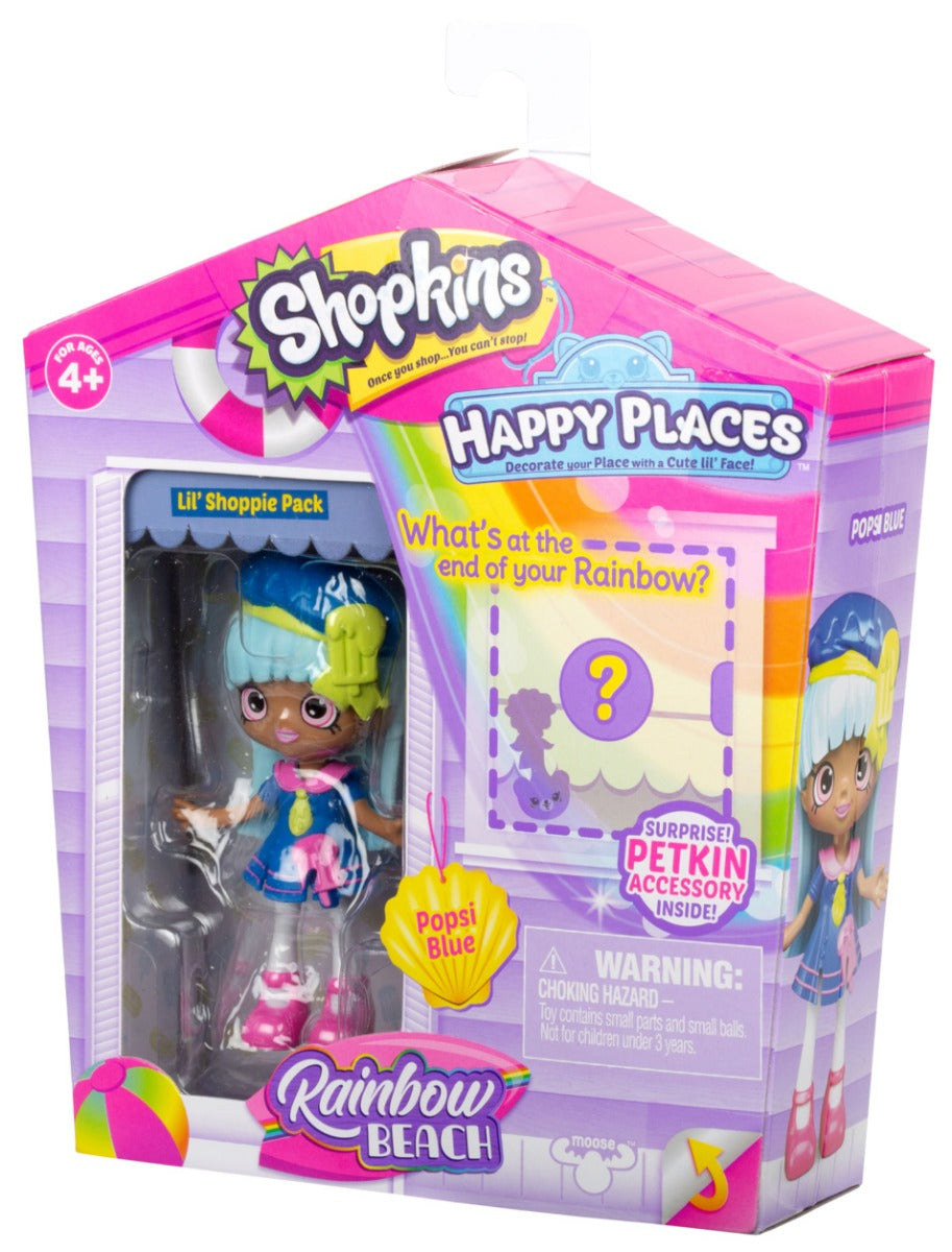 HAPPY PLACES SHOPKINS S5 W1 DOLL SINGLE PACK POPSI BLUE