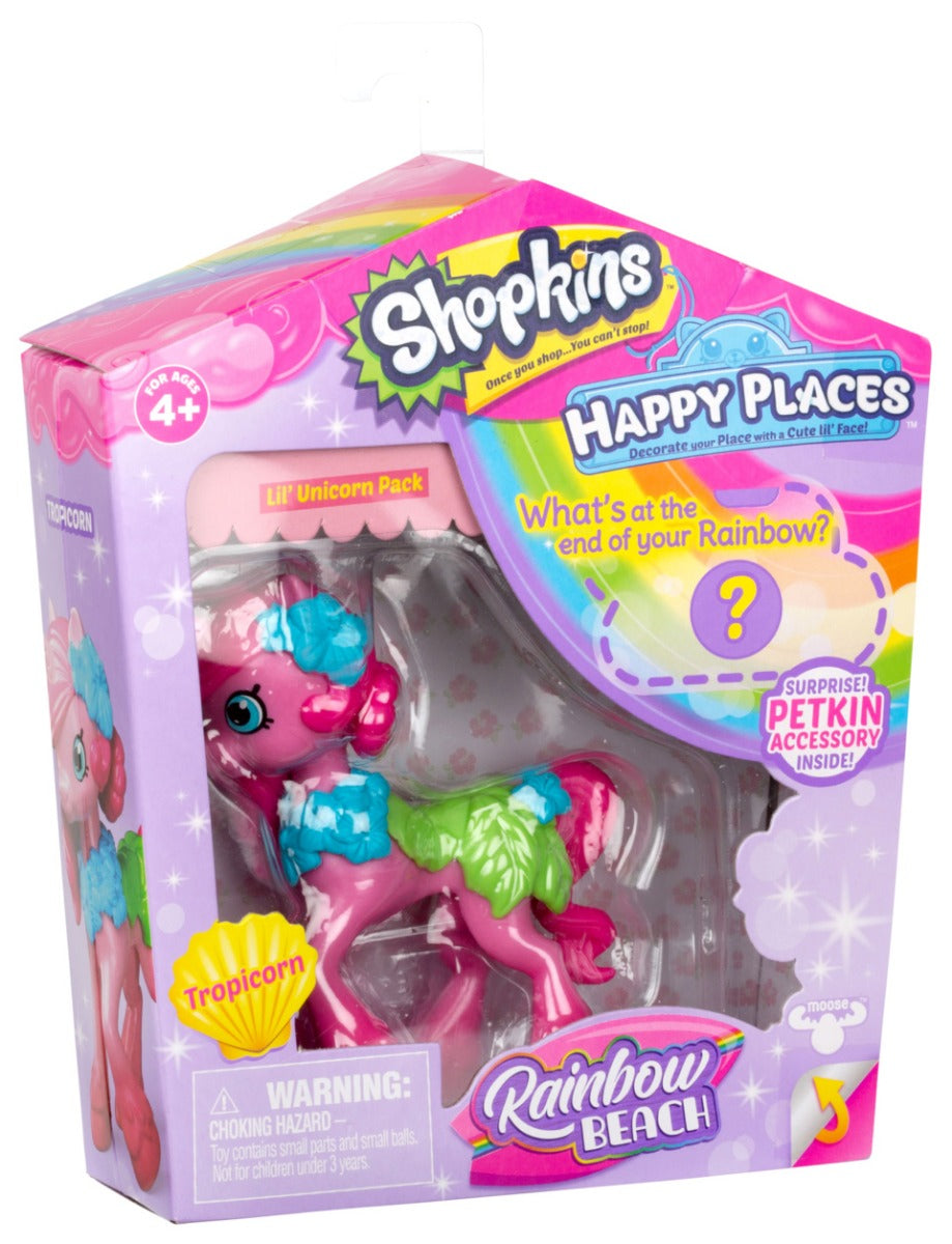 HAPPY PLACES SHOPKINS S5 W1 DOLL SINGLE PACK TROPICORN