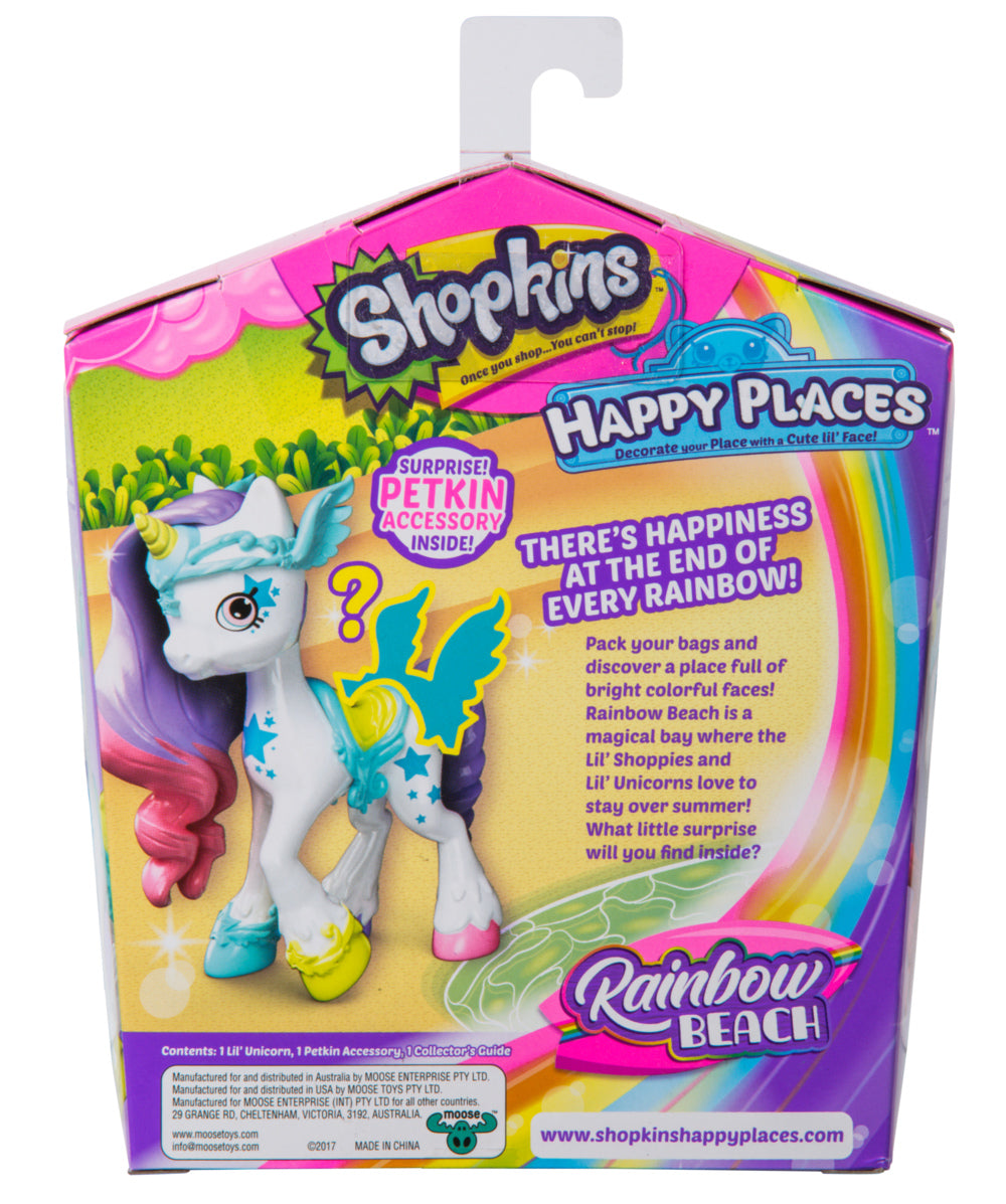 HAPPY PLACES SHOPKINS S5 W2 DOLL SINGLE PACK RAINBOW DREAMER