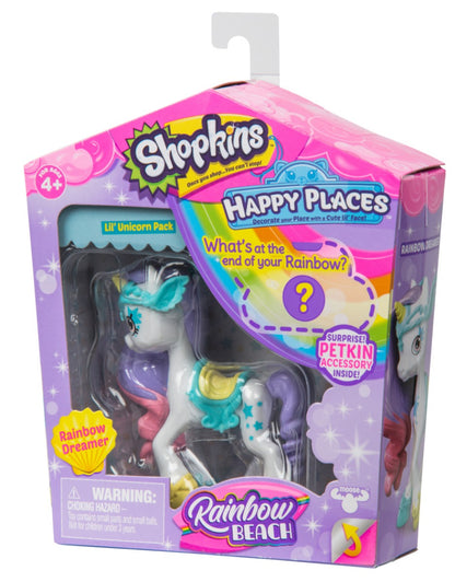 HAPPY PLACES SHOPKINS S5 W2 DOLL SINGLE PACK RAINBOW DREAMER