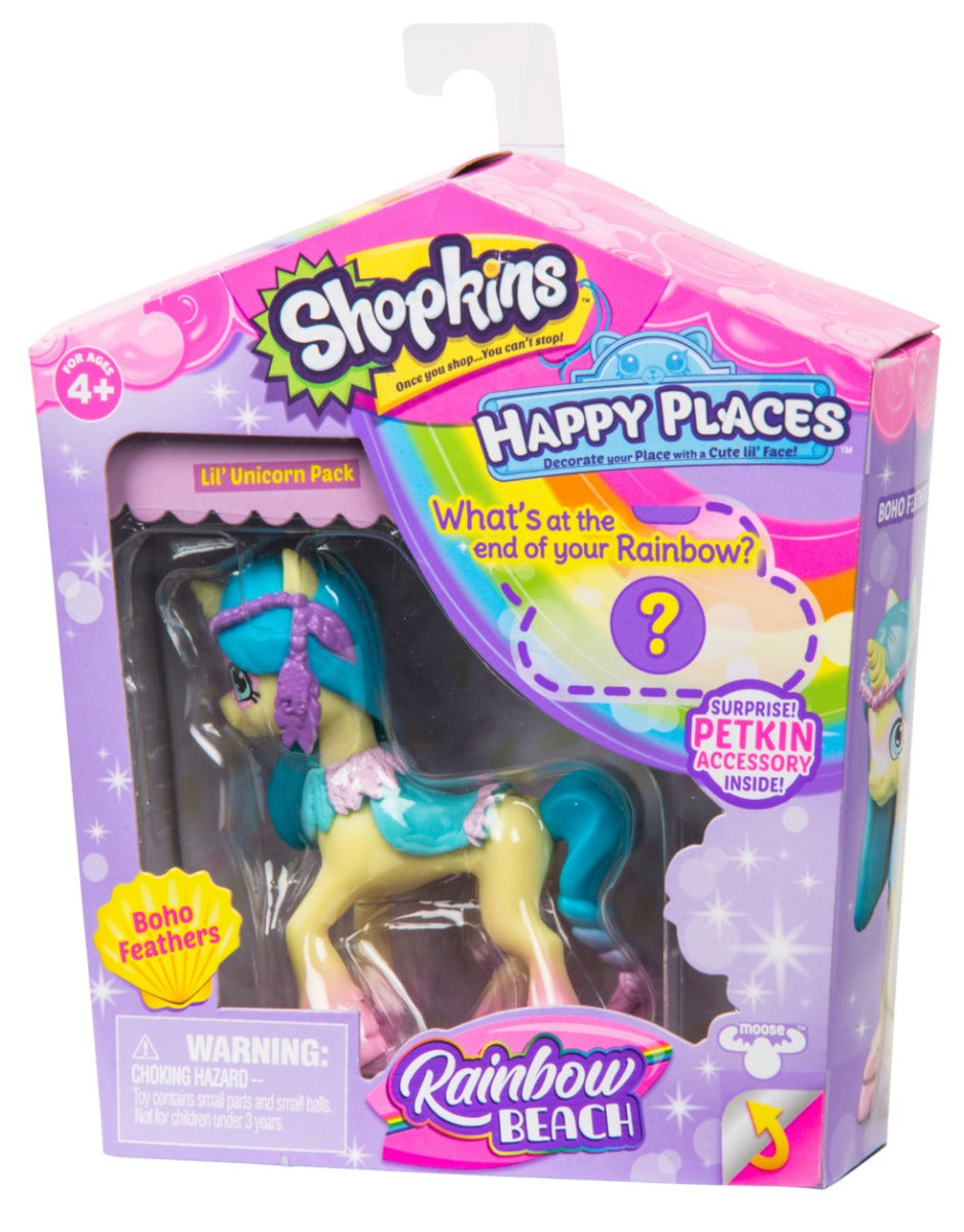 HAPPY PLACES SHOPKINS S5 W2 DOLL SINGLE PACK BOHO FEATHERS