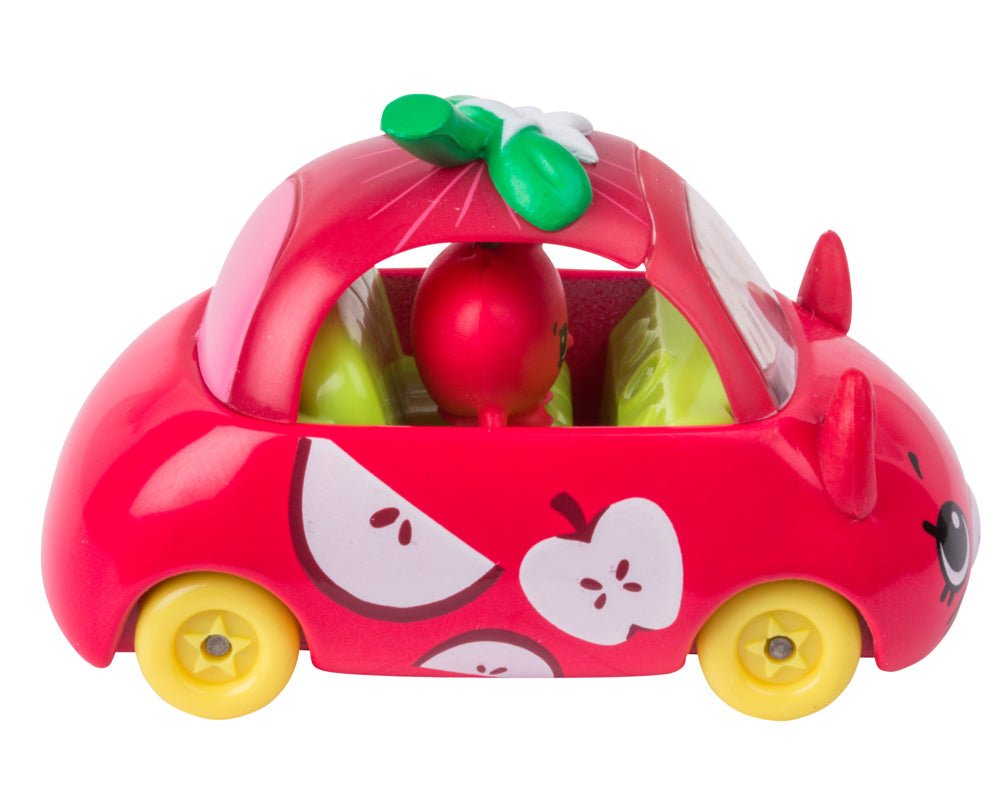 CUTIE CARS SHOPKINS S2 W2 SINGLE PACK QT2-16 APPLEMOBILE