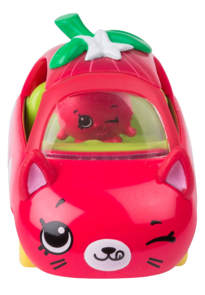 CUTIE CARS SHOPKINS S2 W2 SINGLE PACK QT2-16 APPLEMOBILE