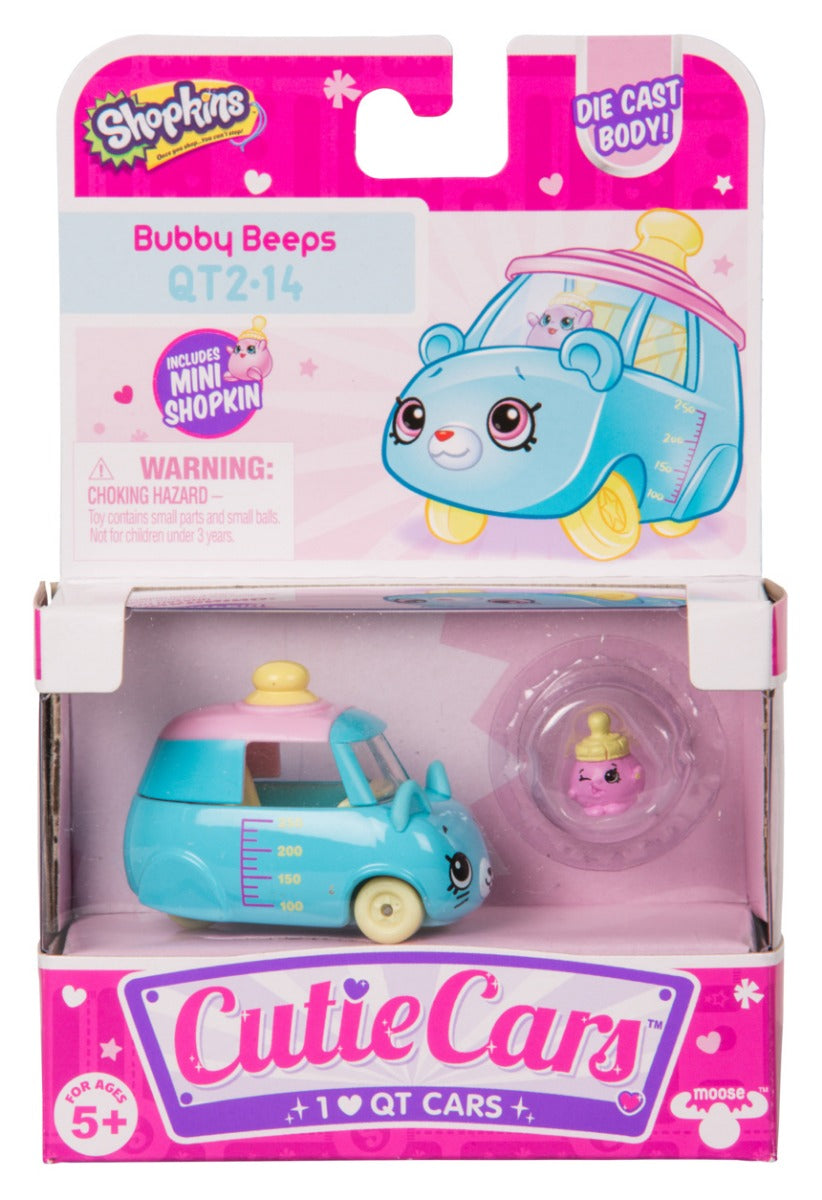 CUTIE CARS SHOPKINS S2 W2 SINGLE PACK QT2-14 BUBBY BEEPS