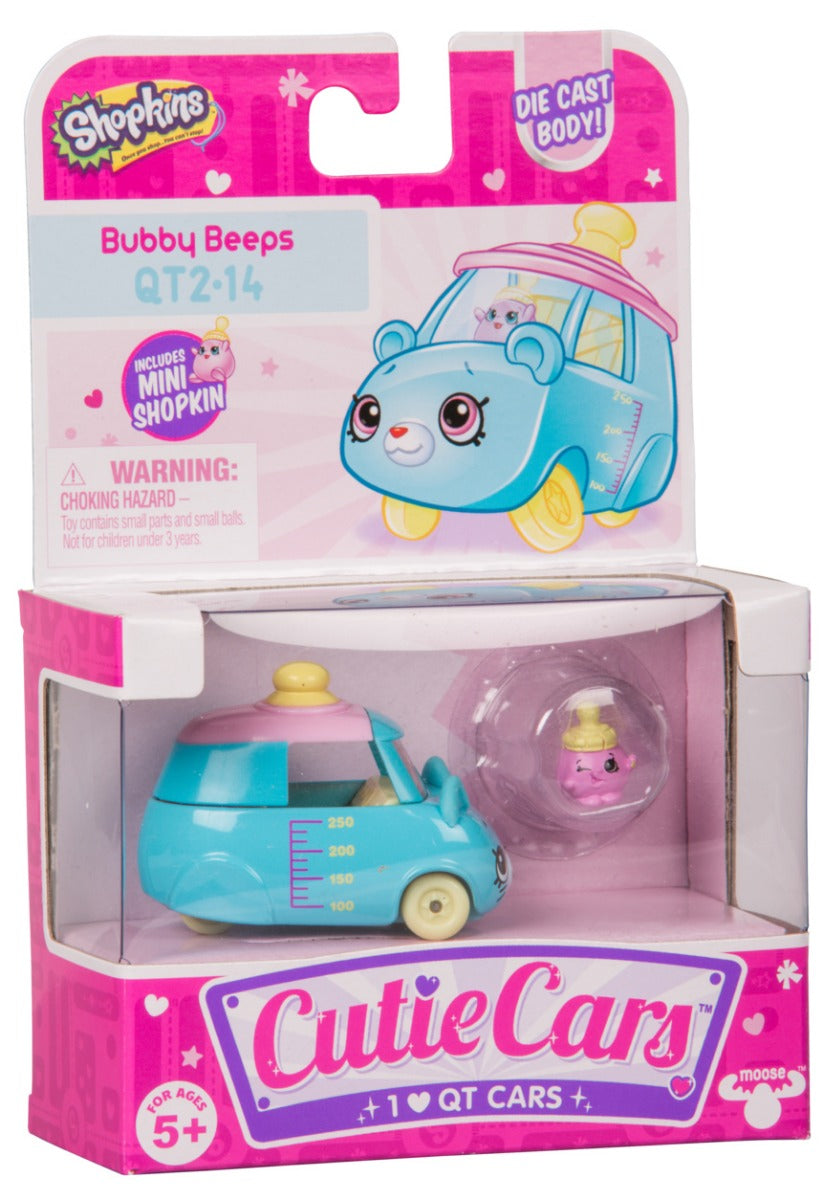 CUTIE CARS SHOPKINS S2 W2 SINGLE PACK QT2-14 BUBBY BEEPS