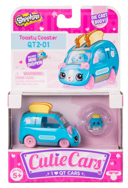 CUTIE CARS SHOPKINS S2 W3 SINGLE PACK QT2-01 TOASTY COASTER