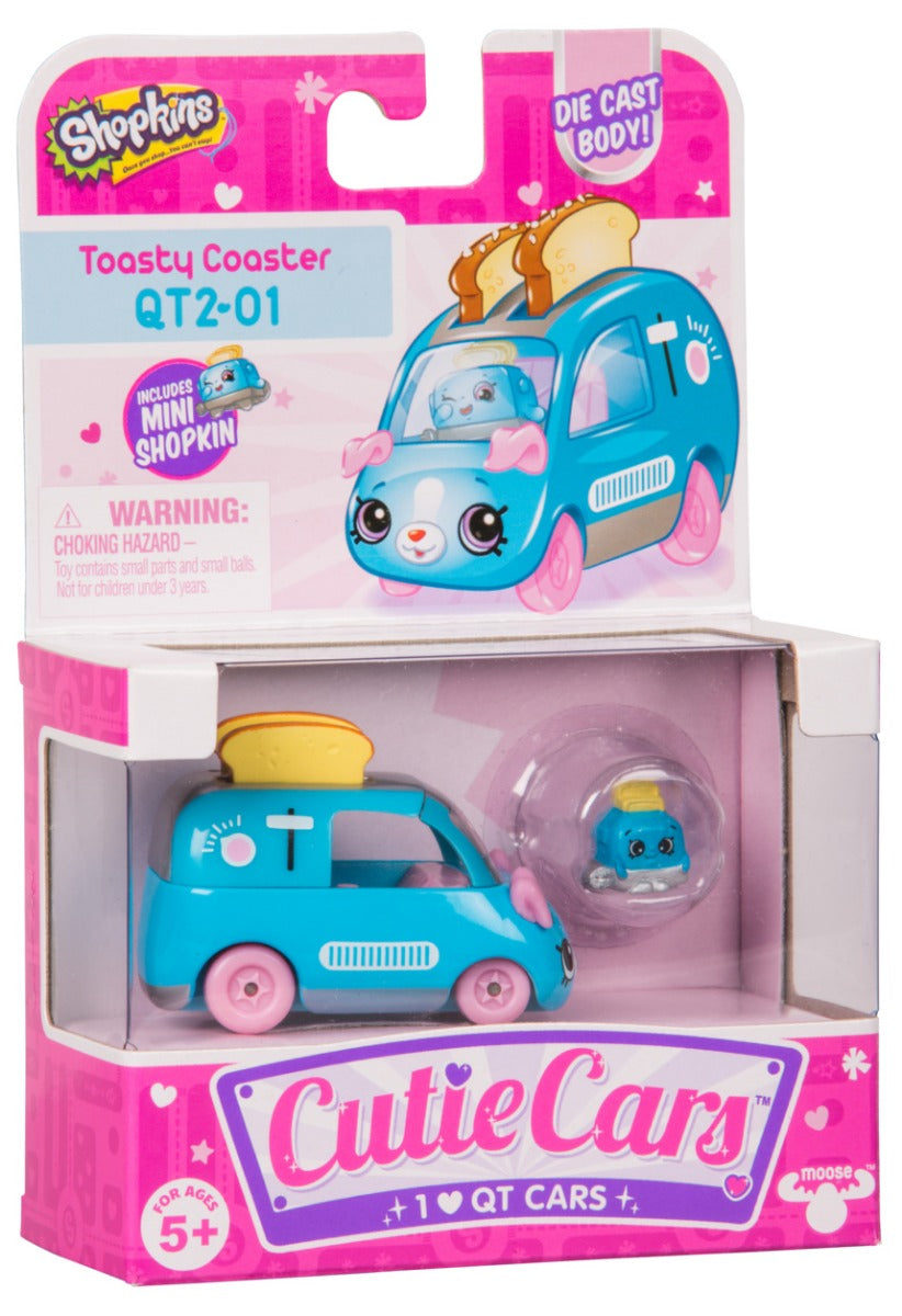 CUTIE CARS SHOPKINS S2 W3 SINGLE PACK QT2-01 TOASTY COASTER
