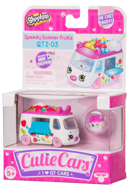 CUTIE CARS SHOPKINS S2 W3 SINGLE PACK QT2-03 SPEEDY SUMMER FRUITS