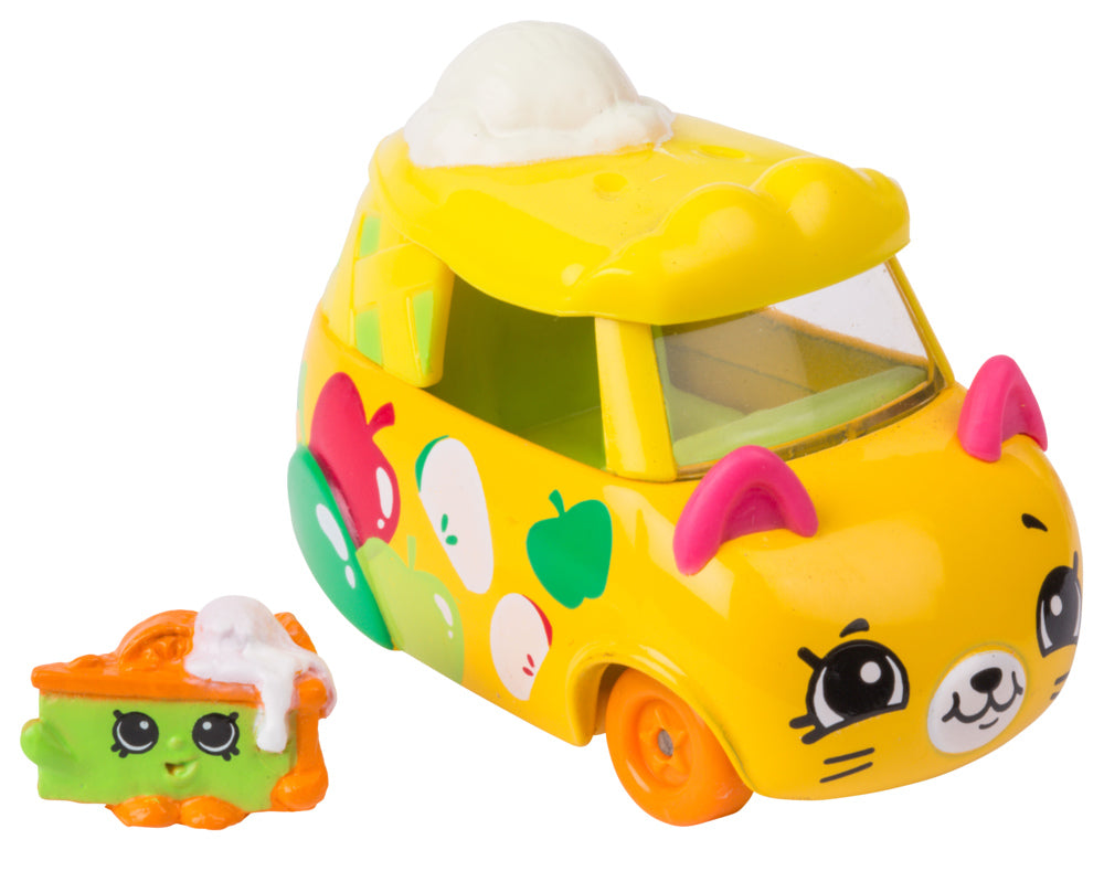 CUTIE CARS SHOPKINS S2 W3 SINGLE PACK QT2-20 APPLE PIE RIDE