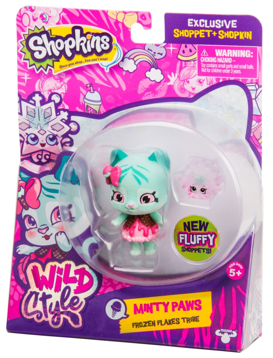 SHOPKINS SHOPPETS S9 W2 SINGLE PACK MINTY PAWS