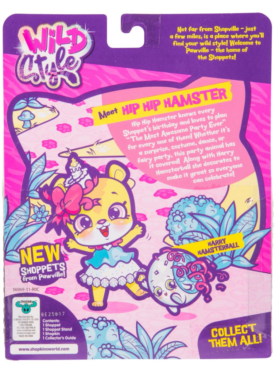 SHOPKINS SHOPPETS S9 W2 SINGLE PACK HIP HIP HAMPSTER