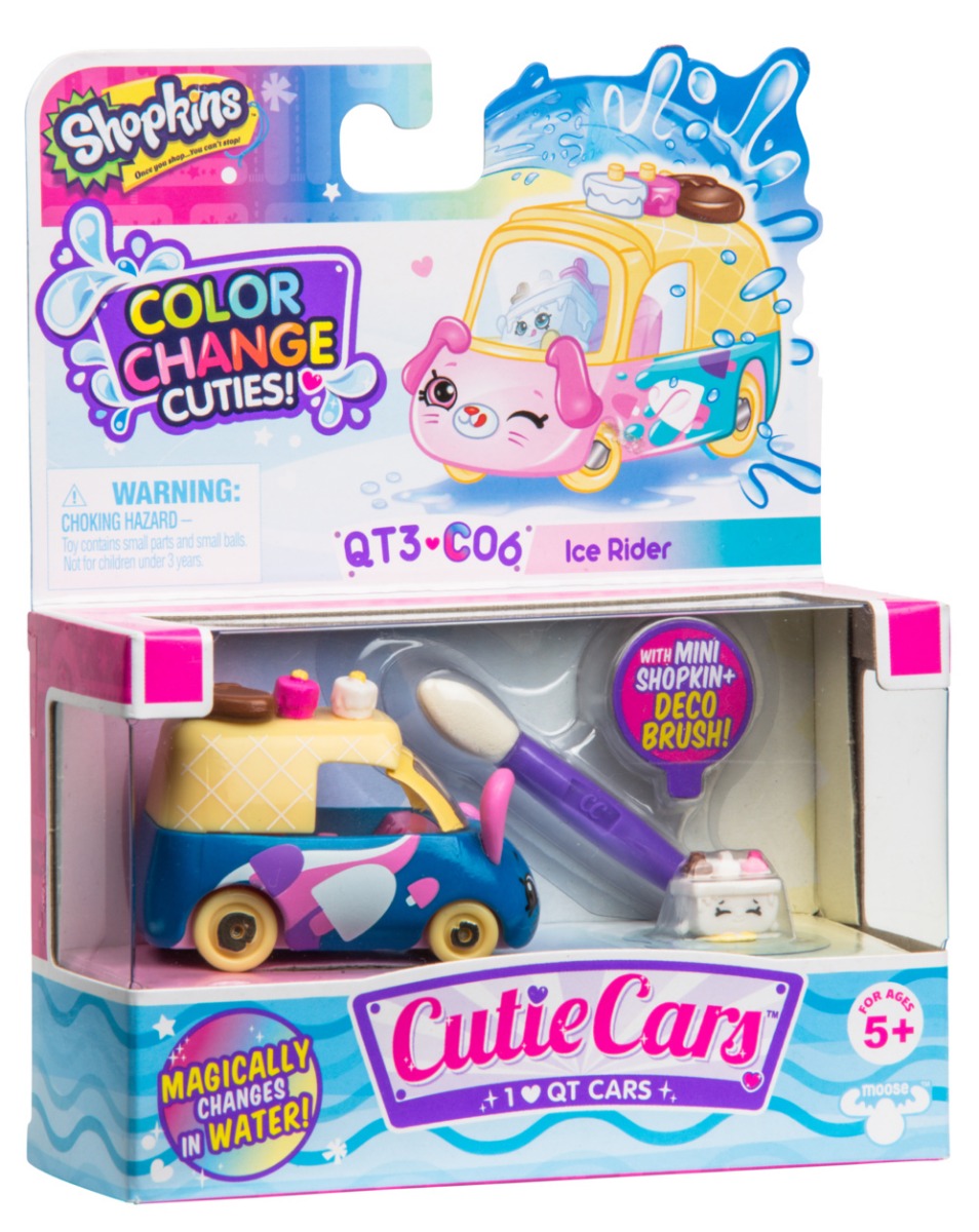 CUTIE CARS SHOPKINS W1 COLOR CHANGE PACK QT3-C06 ICE RIDER