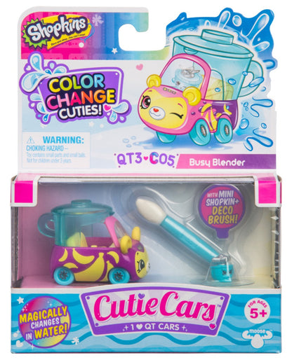 CUTIE CARS SHOPKINS W1 COLOR CHANGE PACK QT3-C05 BUSY BLENDER