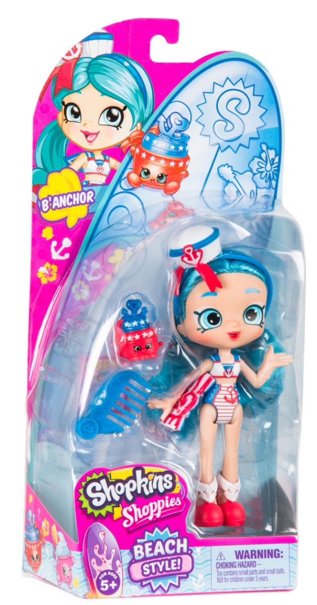 SHOPKINS SHOPPIES S7 W2 DOLL SINGLE PACK B'ANCHOR
