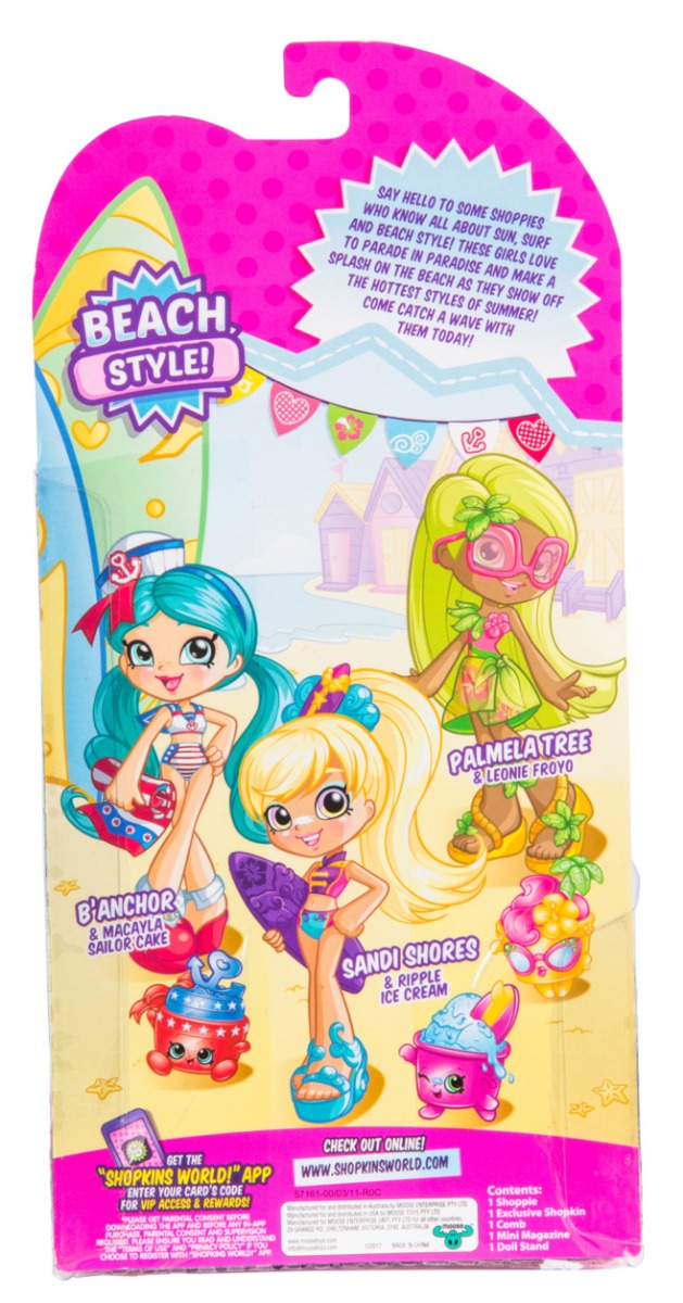 SHOPKINS SHOPPIES S7 W2 DOLL SINGLE PACK PALMELA TREE