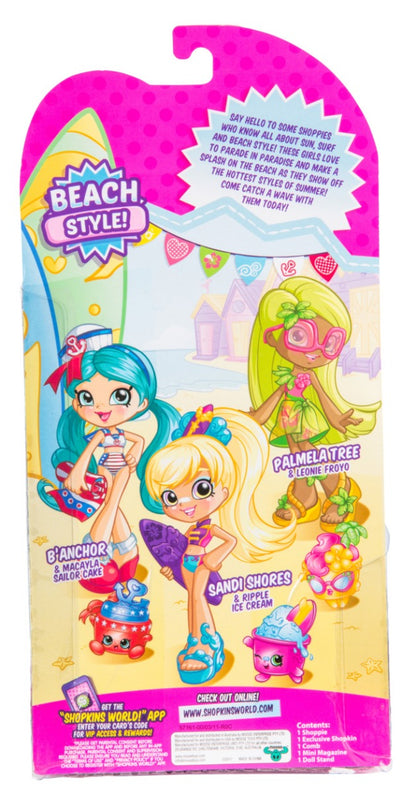 SHOPKINS SHOPPIES S7 W2 DOLL SINGLE PACK PALMELA TREE