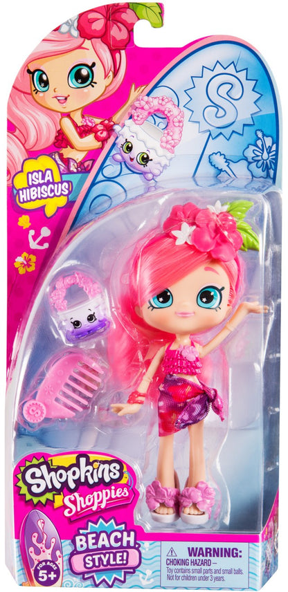 SHOPKINS SHOPPIES S8 W1 DOLL SINGLE PACK ISLA HIBISCUS