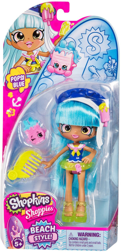 SHOPKINS SHOPPIES S8 W1 DOLL SINGLE PACK POPSI BLUE