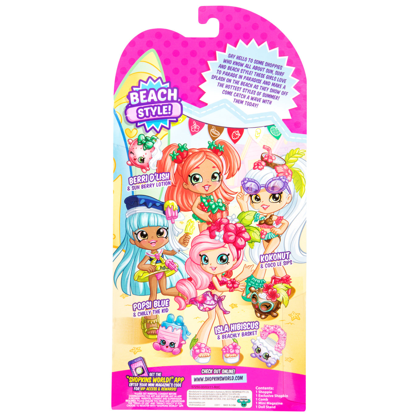 SHOPKINS SHOPPIES S8 W1 DOLL SINGLE PACK KOKONUT