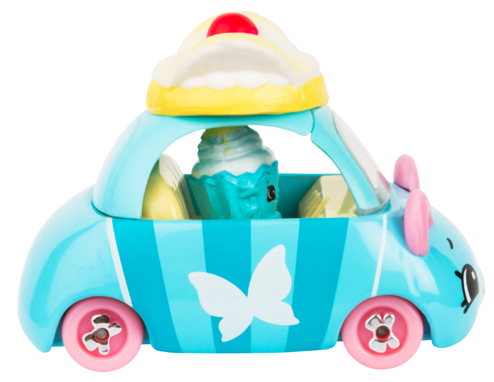 CUTIE CARS SHOPKINS S3 W2 SINGLE PACK QT3-17 FAIRYCAKE RACER