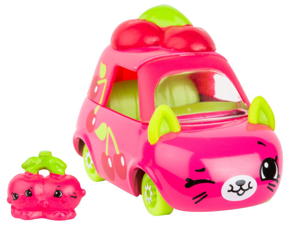 CUTIE CARS SHOPKINS S3 W2 SINGLE PACK QT3-21 CHERRY RIDE