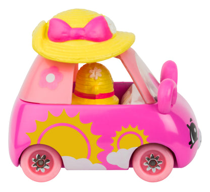 CUTIE CARS SHOPKINS S3 W2 SINGLE PACK QT3-02 SPEEDY SUNHAT