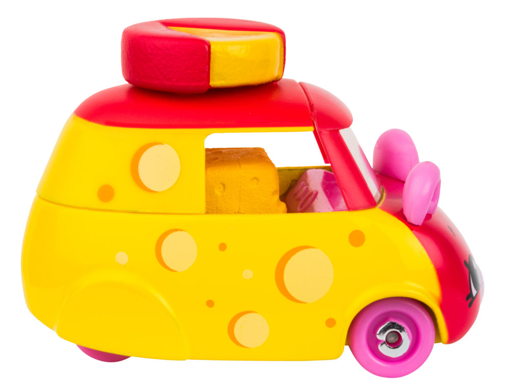 CUTIE CARS SHOPKINS S3 W2 SINGLE PACK QT3-03 CHEESY RIDER