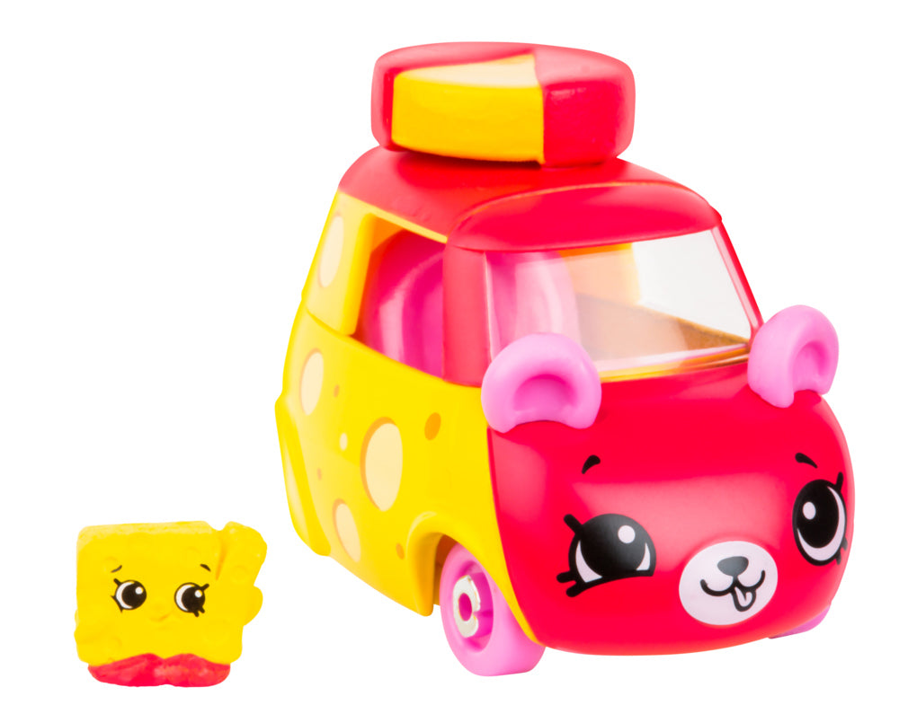 CUTIE CARS SHOPKINS S3 W2 SINGLE PACK QT3-03 CHEESY RIDER