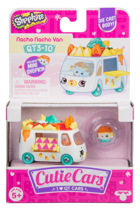 CUTIE CARS SHOPKINS S3 W2 SINGLE PACK QT3-10 NACO NACHO VAN