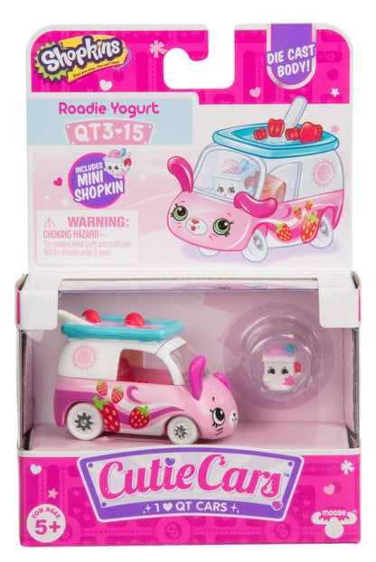 CUTIE CARS SHOPKINS S3 W3 SINGLE PACK QT3-15 ROADIE YOGURT