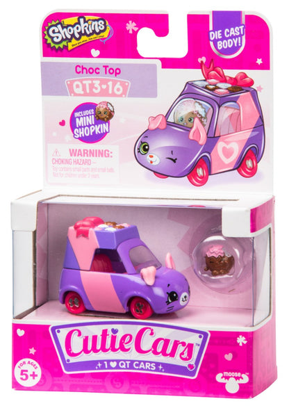 CUTIE CARS SHOPKINS S3 W3 SINGLE PACK QT3-16 CHOC TOP