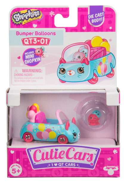 CUTIE CARS SHOPKINS S3 W3 SINGLE PACK QT3-01 BUMPER BALLOONS