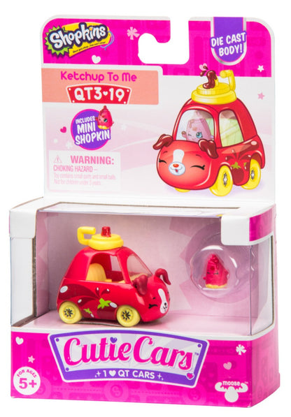 CUTIE CARS SHOPKINS S3 W3 SINGLE PACK QT3-19 KETCHUP TO ME