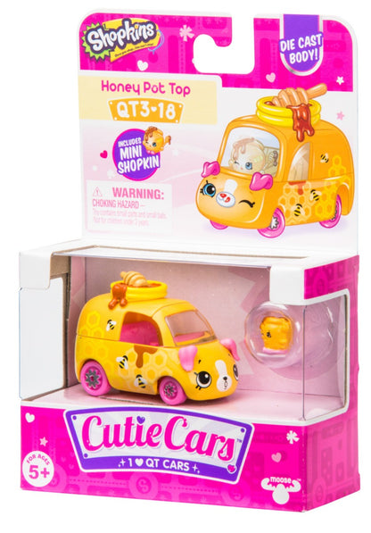 CUTIE CARS SHOPKINS S3 W3 SINGLE PACK QT3-18 HONEY POT TOP