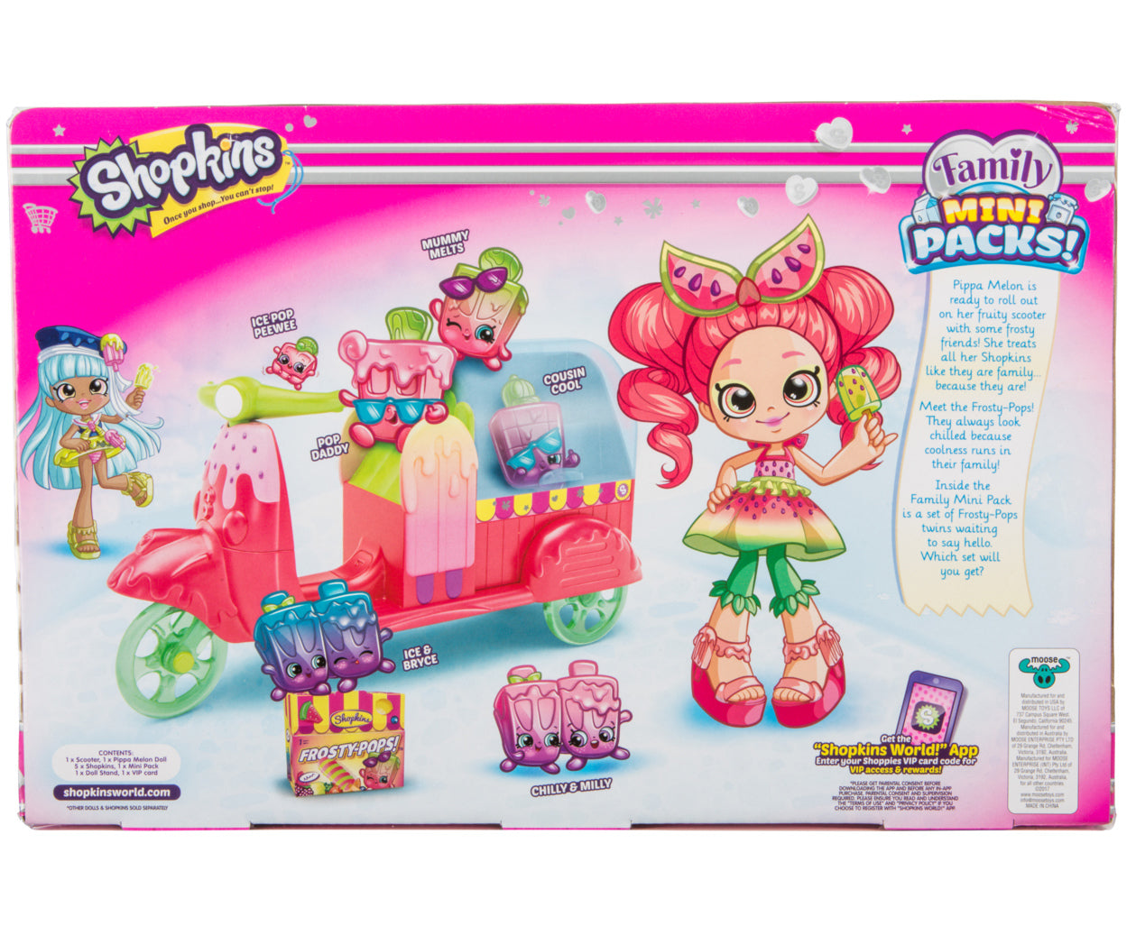 SHOPKIN SHOPPIES S8 FROSTY-POPS SCOOTER