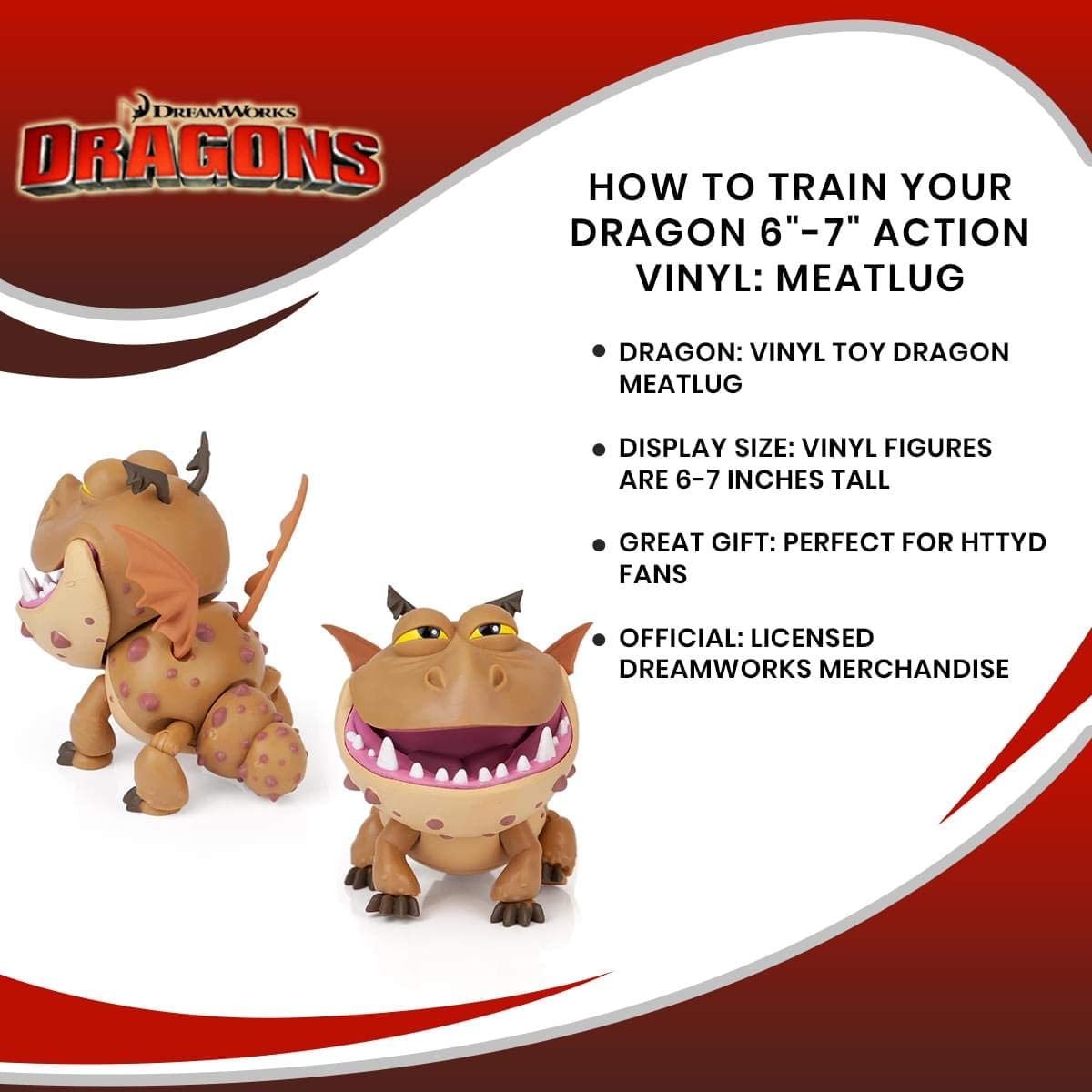 HTTYD DRAGONS W1 ACTION VINYLS 7" MEATLUG
