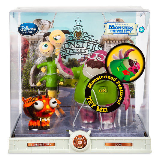 MONSTERS UNIVERSITY ACTION FIGURE SET Terri & Terry and Don
