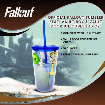 FALLOUT CARNIVAL CUP FEAT. VAULT BOY & VAULT DOOR ICE CUBES
