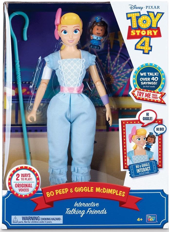 TOY STORY 4 BO PEEP & GIGGLE McDIMPLES Interactive Talking Friends